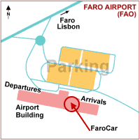 FaroCar - Faro Airport  Map